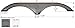 ICON 12788 Tandem Axle Fender Skirt FS2788 for Evergreen - Midnight Metallic Gray