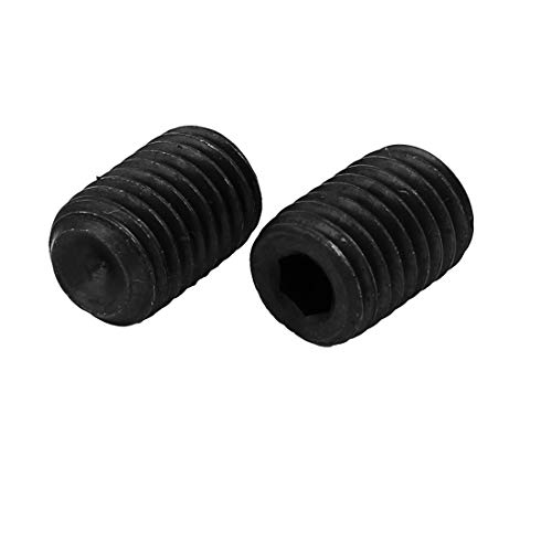Sourcingmap M14 Dia 20mm Length Head Hex Socket Cup Point Grub Screw Black DIN916 10pcs - Image 4