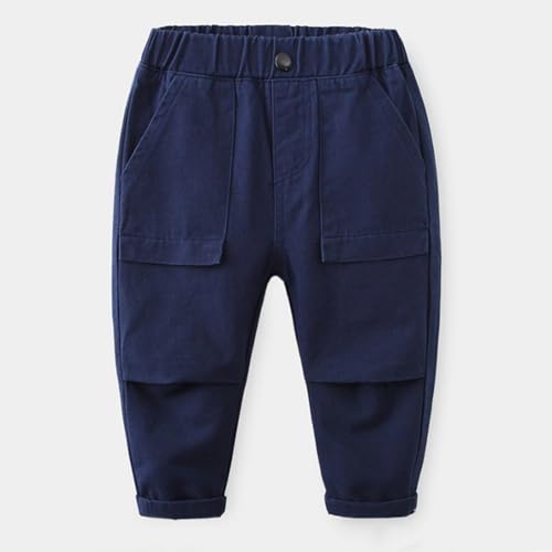 Boys Spring and Autumn Models Casual Fashion Solid Color Pants Baby Boy Easter Suit3