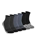 Timberland PRO Men's Sorbtek Moisture Control Quarter Socks, Arch Support, Cushioned Footbed (Size 7-12; Multiple Colors; 6 Pairs)