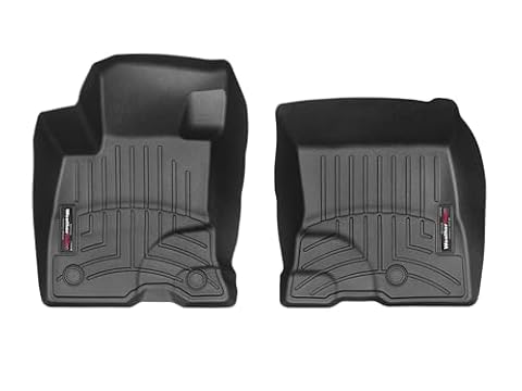 WeatherTech Dokładnie dopasowane dywaniki samochodowe kompatybilne z Ford Kuga Plug-In Hybrid 2019-22, czarne, 1. rząd