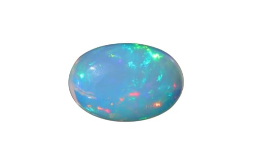 Opale pierre éthiopienne au feu charnu éclatant et taille ovale 2.62 Cts