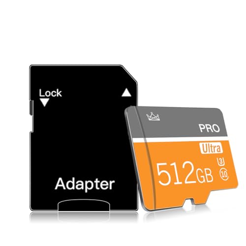 Image of 512GB Micro Sd Card Class 10 SDXC Memory Card with sd Adapter Fast Speed TF Card for Tablet /Mobile Phone /Car Audio-2PCS