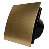 Whisper - Pro-Design Badlüfter - Ø125mm - Gold - Mit Nachlauftimer...