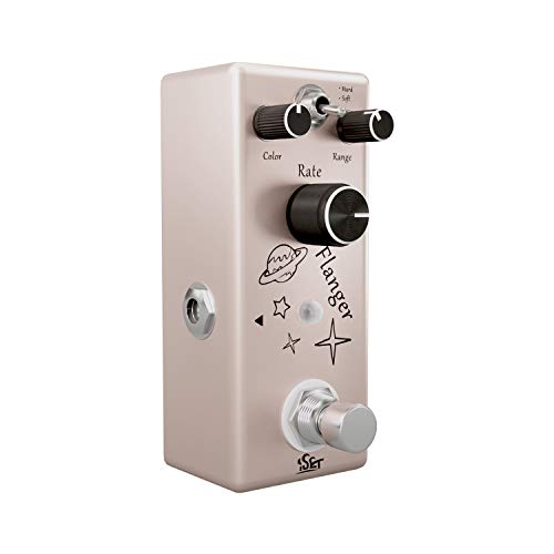 Iset Analog Flanger Pedal For Electric Guitar Bass True Bypass #TOP3