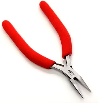 148mm Chain Nose Pliers Foam Handles Ergonomic Wire Wrapping Jewelry Making Tool By JTS