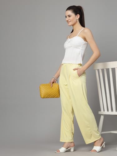 Image of UZARUS Women's Relax Fit Trouser 2 Pockets Baggy Pants