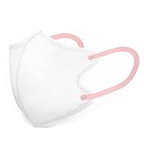 日本製 バイカラー3Dマスク 30枚 学童用マスク 息がしやすい 3D立体不織布マスク 普通サイズ·子供サイズ ((学童用)子供サイズ, ホワイト/ピンク)