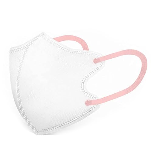 日本製 バイカラー3Dマスク 30枚 学童用マスク 息がしやすい 3D立体不織布マスク 普通サイズ・子供サイズ ((大人用)普通 サイズ, ホワイト/ピンク)