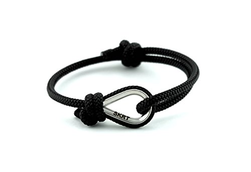 Shkertik Adjustable Nautical Bracelet For Adventure Seekers, Handmade Rope Bracelet For Men And Women, Life-Proof Nautical Rope Bracelet, Stylish Rope Bracelets To Tell Your Unique Story, Black #TOP15