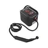 Dampfreiniger | Dampfreiniger Handgerät | Steam Cleaner 1500W | 4,5 Bar Hochdruck bis 120°C | 6,56ft Schlauch + 5 Zubehörteile | Für Böden, Küche, Polster | 1,2L Tank (Schwarz)