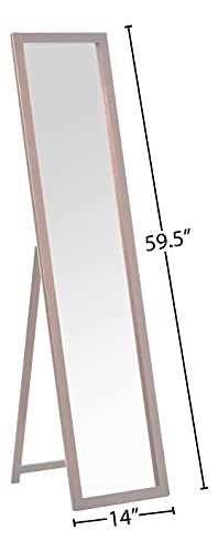 Ore International 55-Inch Walnut Finish Stand Mirror #TOP4