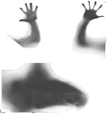 Miniatura 1 de Halloween Horror Huellas de manos de sangre Huellas de manos Baño Horror Ventana Baño Etiqueta estática