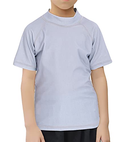 Boys' Rash Guard Toddler UPF 50+ Rashguard Short Sleeve Sun Protective Swim Shirt