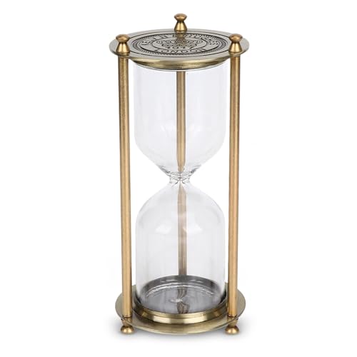 Reloj de Arena Reloj de Arena Reloj de Arena Reloj de Arena Reloj de Arena de latón Vintage Reloj de Arena Reloj de Arena Negro para Regalos Decoración del hogar Escritorio Oficin