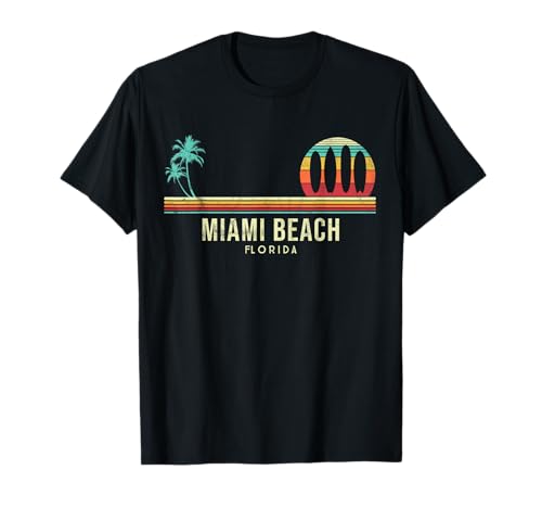 Miami Beach, Florida. Recuerdo de verano de los 80 Camiseta