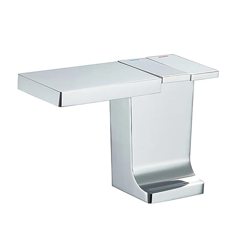 Grifo monomando de baño para eliminar salpicaduras en lavabo con latón de oro cepillado 8