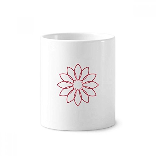 Gobelet fleur de lotus en céramique blanche fine hauteur 9.6cm