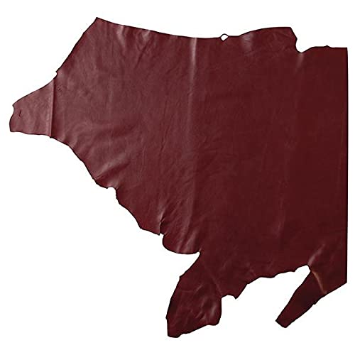 Cuero fresado de Pino Weaver Leather de 12 x 24 pulgadas color merlot para manualidades 3