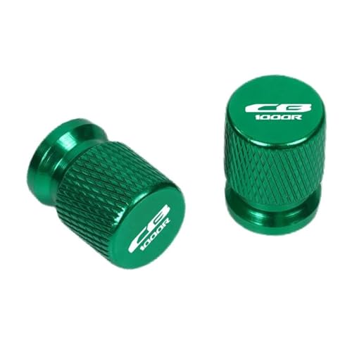 Bouchon de valve moto vert contre la perte de pression sur Honda CB1000R
