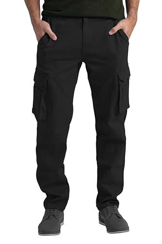 Mens Cargo Stretch Pants Premium Relaxed Fit Straight Outdoor Workout Regular Fit Pants with Pockets2