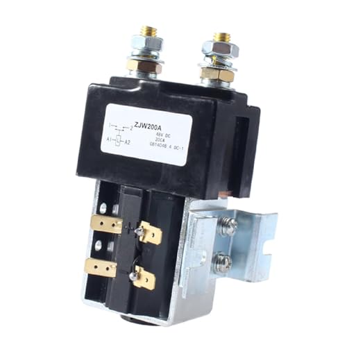 SW180 DC Contactor ZJW200A, 200 Amp Normally Open Style, for Forklift, Winch Systems, Heavy-Duty Industrial Applications (60V)
