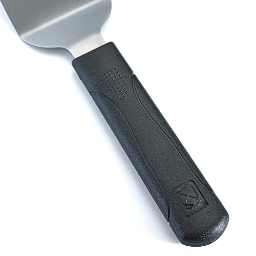 Image of Mercer Culinary Millennia Mini Turner /Spatula, 2.5 Inch x 2.5 Inch Blade, Black Handle