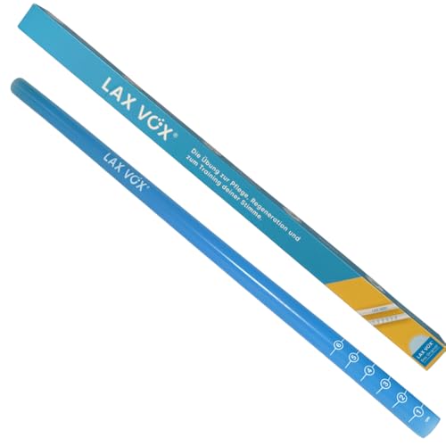 LAX VOX Schlauch zur Regeneration, Training und Schulung der Stimme (blau)
