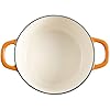 Crock-Pot Artisan 5-Quart Round Enameled Cast Iron Dutch Oven – Sunset Orange, Durable Heavy-Duty Cookware for Slow Cooking, Roasting, Baking with Lid #3