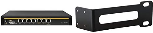 Peplink Balance 20 Dual-WAN Router, Black (BPL-021) and 1U Rack Ear Mount Set Balance 20/30/50 & MAX 700/HD2 | ACW-722