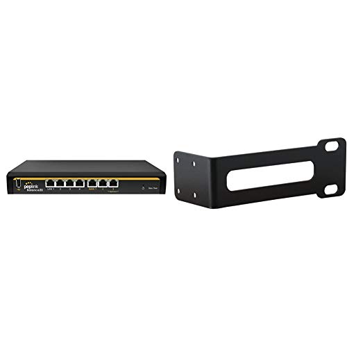 Peplink Balance 20 Dual-Wan Router, Black (Bpl-021) And 1U Rack Ear Mount Set Balance 20/30/50 & Max 700/Hd2 | Acw-722 #TOP5
