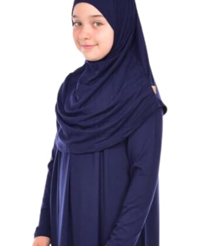 Prien Kids Prayer Dress Muslim Clothes for Girls Long Sleeve Abaya with Hijab Two Piece Maxi Islamic Set Scarf Kaftan Jilbab3