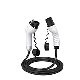 NLBN Ev. Ladekabel J1772 Typ1 bis Typ2 weiblich zu männlich 32A 16A 5M Kabel Elektrische Fahrzeugkabel for Auto-Ladegerät-Station Für Elektrofahrzeuge (Color : 16A 4KW 5m Cable, Size : U)