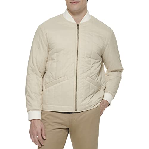 Image of DOCKERS Men's Channel Quilted Open Bottom Bomber Jacket