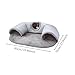 Baoblaze Cat Tunnel Rug Play Center Exercise Cat Carpet Tunnel Winter Warm Cat Tunnel Bed for Rabbit Indoor Cats Hamster Bunny Kitten, 85cmx70cm