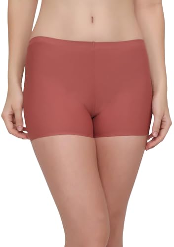 Image of LOURYN KOULYN Women's Ice Silk Seamless Boyshort Panty, (Pack of 3 Panty)