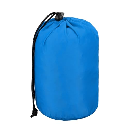 uxcell 3.9x6.1x6.7 Stuff Sack, Nylon Water Resistant Portable Drawstring Dust Flap Bags Stuff Sack Ultralight Dry Bag for Camping Hiking Backpacking Traveling, Sky Blue