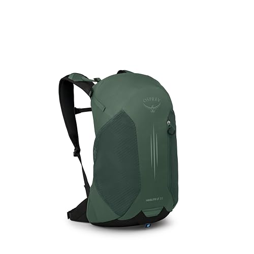 Osprey Hikelite LT 22L Hiking Backpack - Lightweight Travel Daypack with Rain Cover for Men and Women, Tundra Green - Detailed View