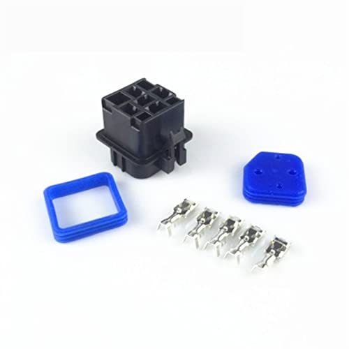 Relé de coche 12V 40A 5 pines impermeable con base integrada 4