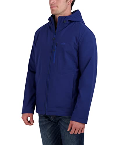 Image of HFX Men's Water Resistant Softshell Jacket Long Sleeve Zip Up Sherpa Lined Hooded Coat