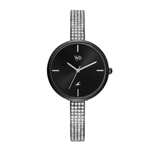 Fastrack Vyb Starlet Quartz Analog Black Dial Metal Strap Watch for Girls-FV60009NM01W (B0CT5T2G2N) Amazon Price History, Amazon Price Tracker