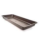 SEEBAUER garden® | Untersetzer Karsten | Hochwertiger Kunststoff Größen | Perfekt für alle Balkon- & und Blumenkästen (Braun, 40 cm)