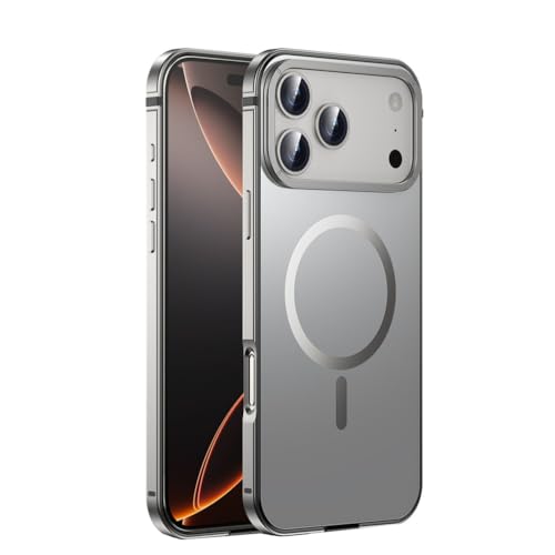 Coque en alliage d'aluminium pour iPhone 17 Pro antichoc magnétique