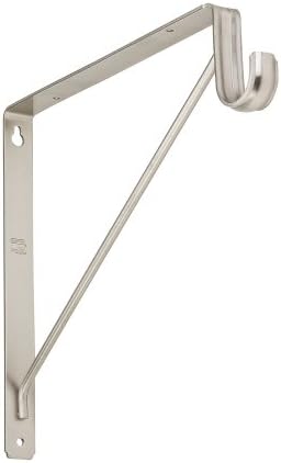Bracket Shelf/Rod Satin Nickel S822-093