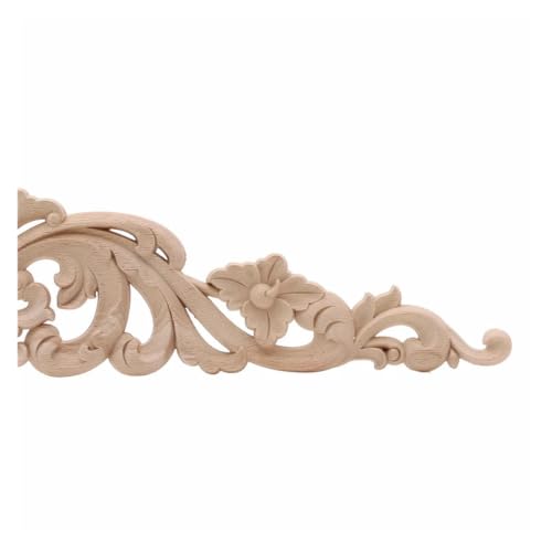 Decoración de esquina de madera tallada artesanal para muebles elegantes 7