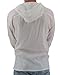 Men's Hoodie Button Down Hippie Shirts Beach 100% Soft Cotton Top Yoga Shirt (Large, White)