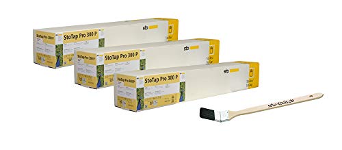 Preisvergleich Produktbild StoTap Pro 300P Malervlies, Renoviervlies pigmentiert 3 Rollen 1 Pinsel