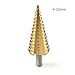 1pcs 4-32/4-42mm High Speed Steel Coated Step Drill Bit Drilling Power Tools Metal High Speed Steel Wood Hole Cutter Step Cone Drill