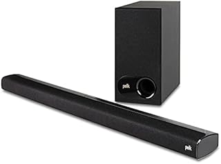 Polk Audio Signa S2 Ultra-Slim TV Sound Bar | Works with 4K & HD TVs | Wireless Subwoofer | Includes HDMI & Optical Cables | Bluetooth Enabled, Black