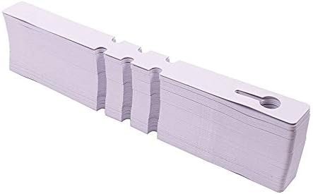KINGLAKE 200 Pcs White Plastic Plant Tree Tags Nursery Garden Lables 2x20cm Wrap Around Hanging Tags Nursery Garden Stakes Large Writing Surface